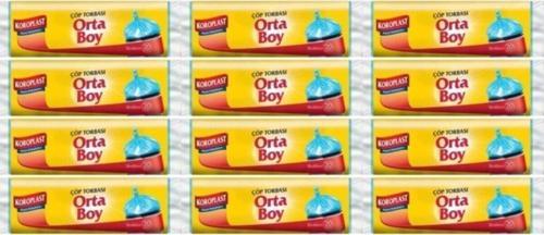 Güçlü Çöp Torbası Orta Boy 15 Adet 12'li Set