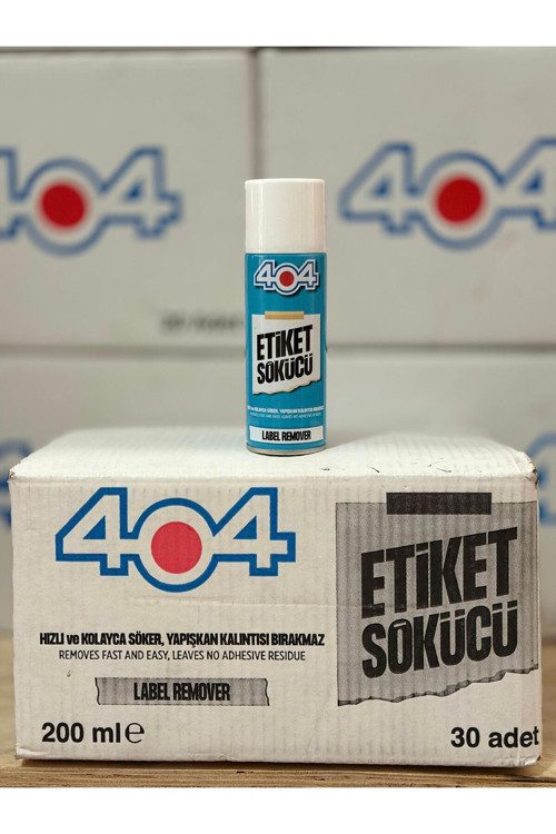 404 ETİKET SÖKÜCÜ 200ML 1 KUTU 30 ADET