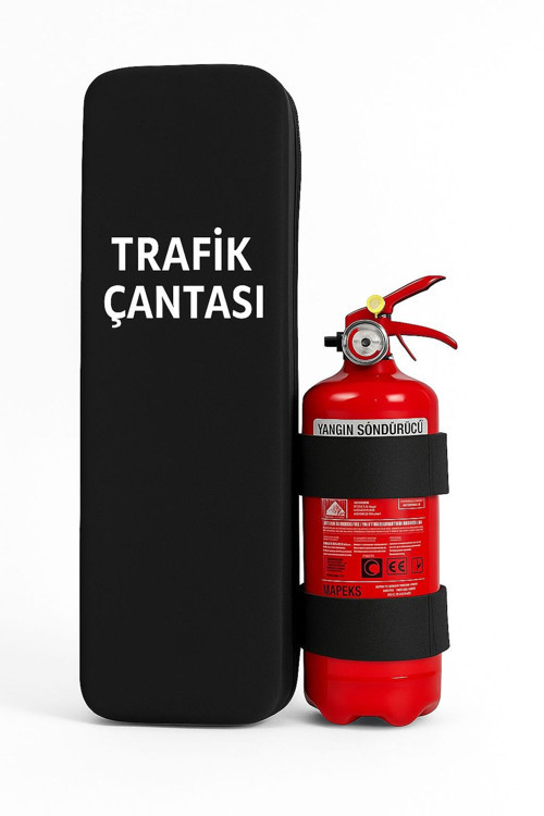 Trafik Seti Tüvtürk Onaylı 1 Kg Yangın Söndürücü