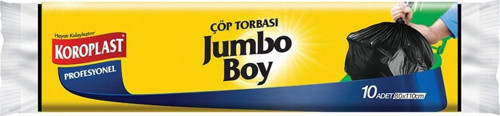 Profesyonel Jumbo Boy Çöp Torbası 10'Lu