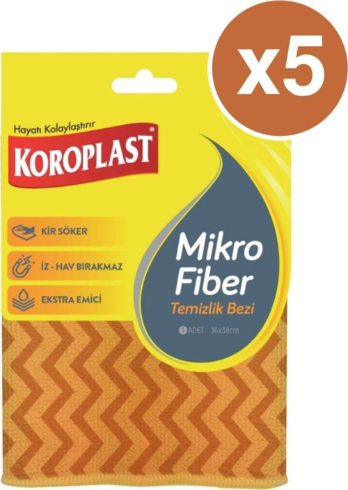 Mikrofiber Temizlik Bezi X 5 Paket