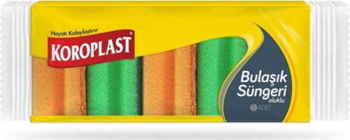 Oluklu Bulaşık Süngeri 5'li