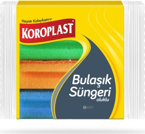 Oluklu Bulaşık Süngeri 8'li