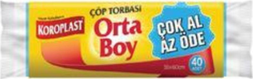 Orta Boy Çöp Torbası 40'lı