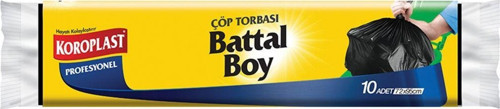 Profesyonel Battal Boy Çöp Torbası 10'Lu