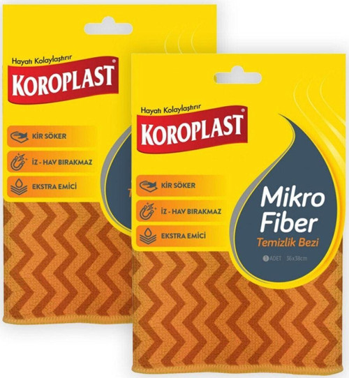 Koroplast Mikrofiber Temizlik Bezi - 2'li