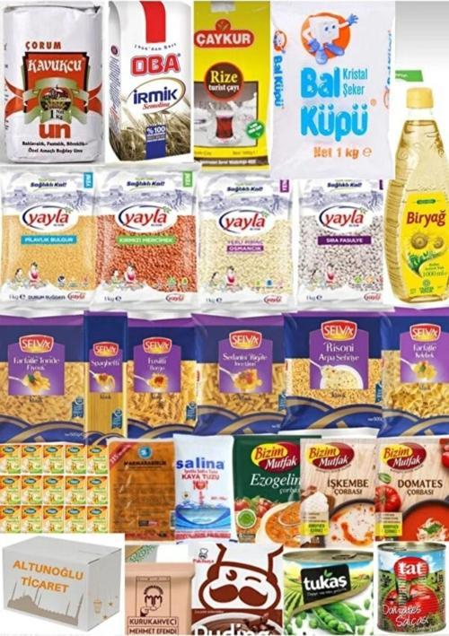 Ramazan paketi kumanya yardım gıda erzak kolisi lüks paket 25 parça ürün