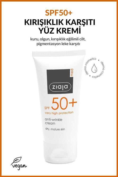 Med Spf 50 Kırışıklık Karşıtı Krem Dermotolojik Formül 50 Ml