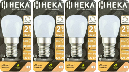 (4 Adet) 2W (14W) 3000K (Sarı Işık) E14 Duylu (İnce Duy) Dim Edilebilir Soft Led Mini Ampul