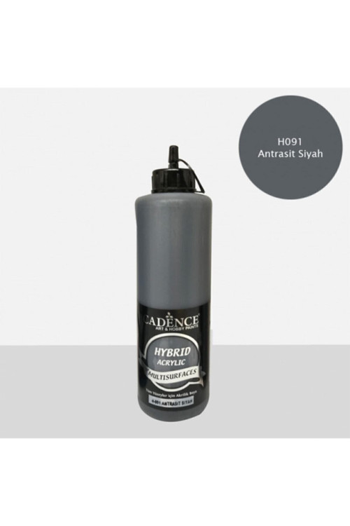 Hybrid Multisurface Akrilik Boya 500 Ml. H-091 Antrasit Siyah