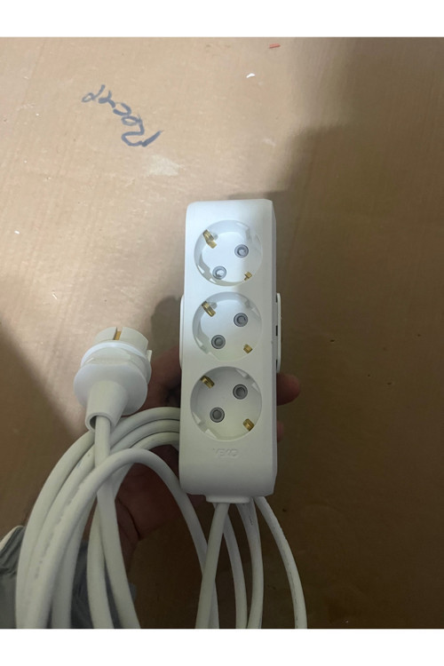 3'lü 7 Metre Uzatma Kablosu Multi-let 7 Mt. Topraklı Çocuk Korumalı