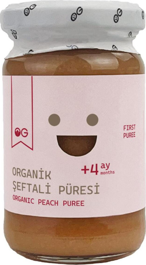 Organik Şeftali Püresi 100 G +4 Ay