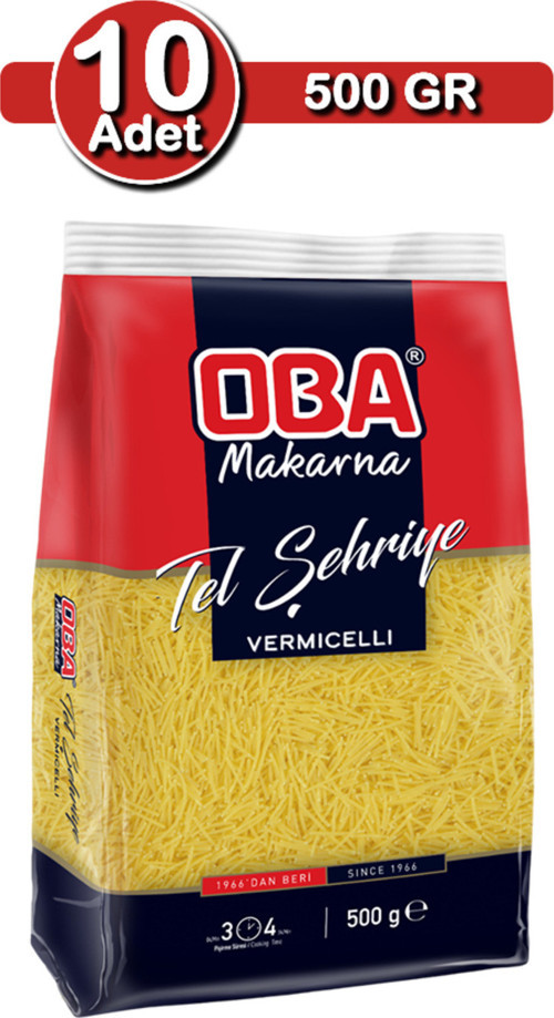 Tel Şehriye Makarna 500 G X 10 Adet | Uzun Süreli Stok Paketi