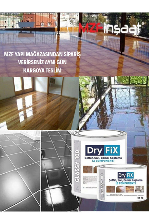 Glassy 100 Sıvı Cam Şeffaf Kaplama 0.8 Kg 21392