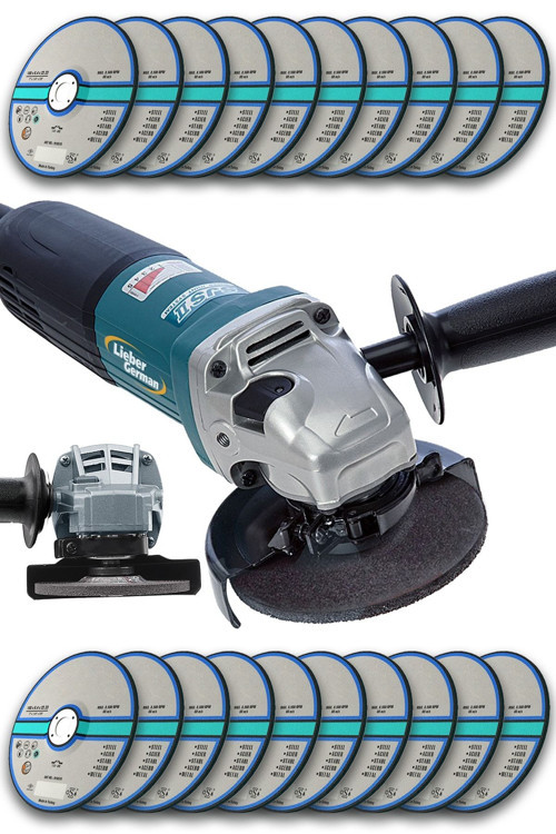 Teknoloji 1800 W Bakır Sargılı 115 Mm Avuç Içi Spiral Kesme Ve Taşlama Makinası 20 Taş Hediyeli