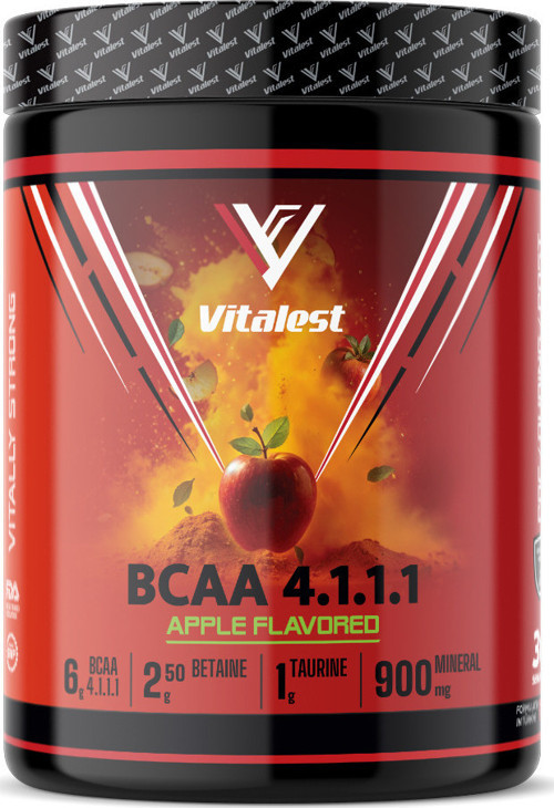 BCAA 4:1:1 300 g Elma | 6 g BCAA (Lösin 4 g, İzolösin 1 g, Valin 1 g)