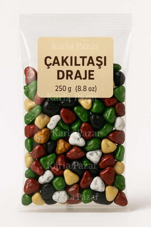 Çakıltaşı Draje Çikolata 250 g | Renkli Taş Görünümlü Atıştırmalık