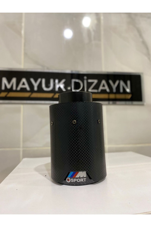 AKRAPOVİC 90mm BMW ÇİZGİSİZ M SPORT Karbon TEKLİ Siyah Egzoz Ucu 1 ADET