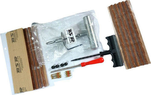 Dubleks Lastik Tamir Seti: 15 Ad 20cm fitil, MetalFitilAtma,PlastikKanalAçıcı,İğne sökücü,İğne,kapak