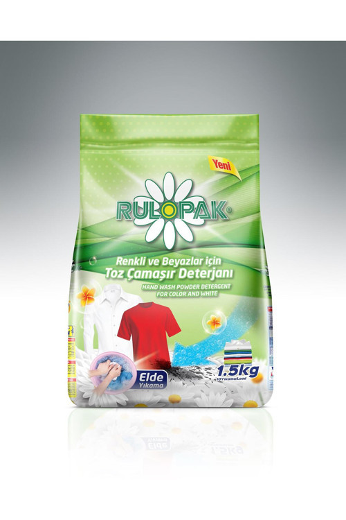 Elde Yıkama Renkli Ve Beyazlar Için Toz Çamaşır Deterjanı 1,5 Kg