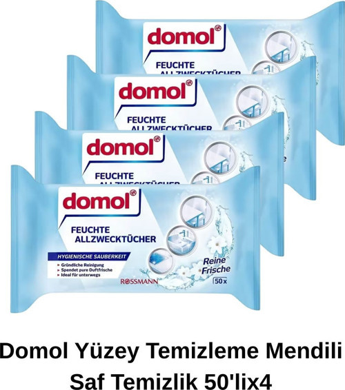 Yüzey Temizleme Mendili Saf Temizlik 50'li (4 Adet)