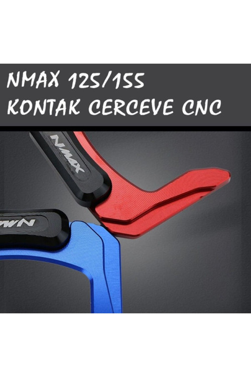 Nmax 125/155 2021-2024 Kontak Çerçeve Cnc Aksesuar Alt Kapak Kırmızı Renk