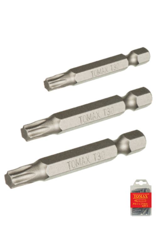 Torx Bits Uç T.10 x 25 mm (60 Adet)