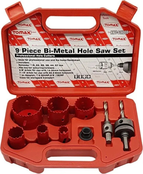 Bi-Metal Panç Set 9 Parça (19-57MM)