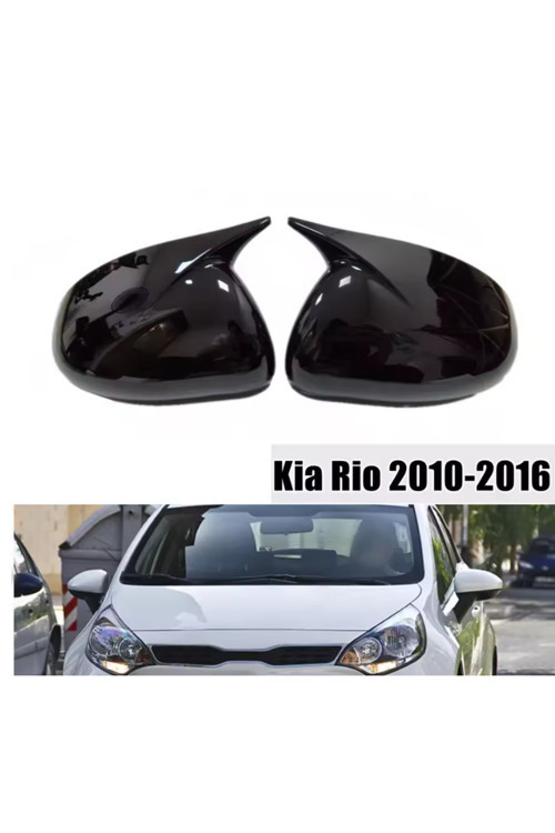 Kia Rio Sinyalsiz Yarasa Ayna Kapağı Piano Black 2012 - 2016