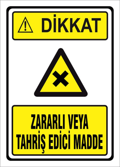 ZARARLI VEYA TAHRİŞ EDİCİ MADDE - İSG LEVHASI LEVHA 50x70 cm Dekota 3 mm KTM 013