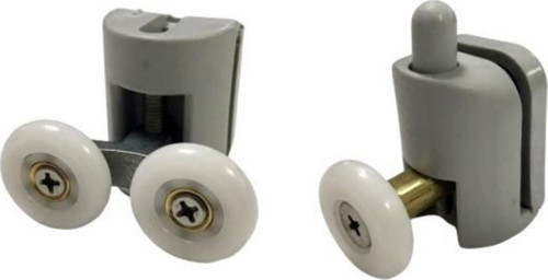 Duşakabin Tekerleği 2 Li Set Gri Teker Çapı 24 Mm Rulman Cam Kabinler Için