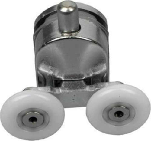 Duşakabin Tekerleği Metal Gövdeli Alt Tekerlek Krom Teker Çapı 24 Mm