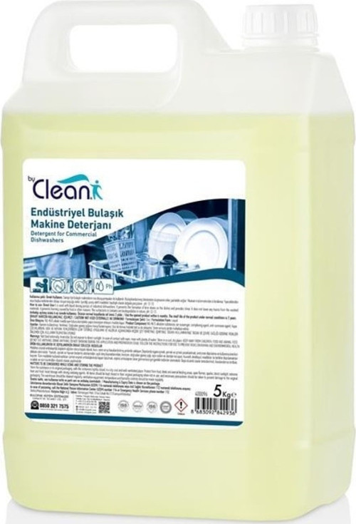 By Clean Endüstriyel Bulaşık Makinesi Deterjanı 5 Litre