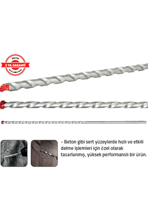 Beton Matkap Ucu 40 cm 10 mm (10 Adet)