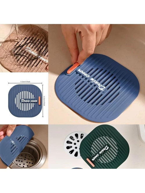 Süzgeçli Lavabo Banyo Gider Koruyucu Esnek Süzgeç Silikon Mat 1 Adet