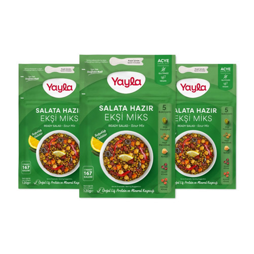 Salata Hazır Ekşi Miks 120 gr x3