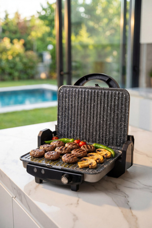 Ultimate Pro Pressio Izgara Ve Tost Makinesi İnox - 1800 W