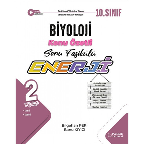 Palme 10.Sınıf Enerji Biyoloji Konu Özetli Soru Fasikülleri (2 Fasikül) Yeni