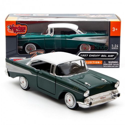 1957 Chevrolet Belair 1:24 Ölçek Diecast Model Araba Yeşil