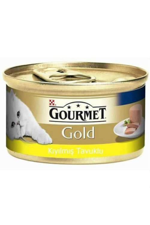 Gold Kıyılmış Tavuk Etli Kedi Yaş Mama 85 Gr*24 ADET