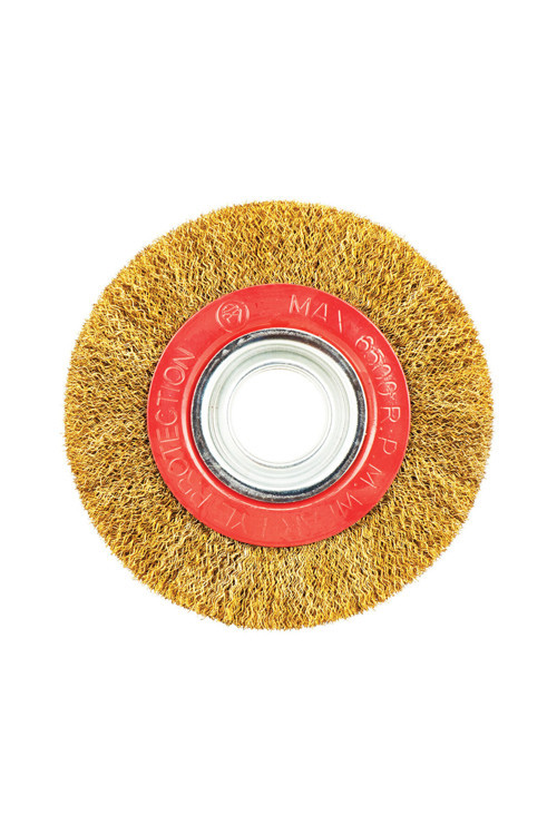 Saçaklı Daire Tel Fırça 125 x 25 mm
