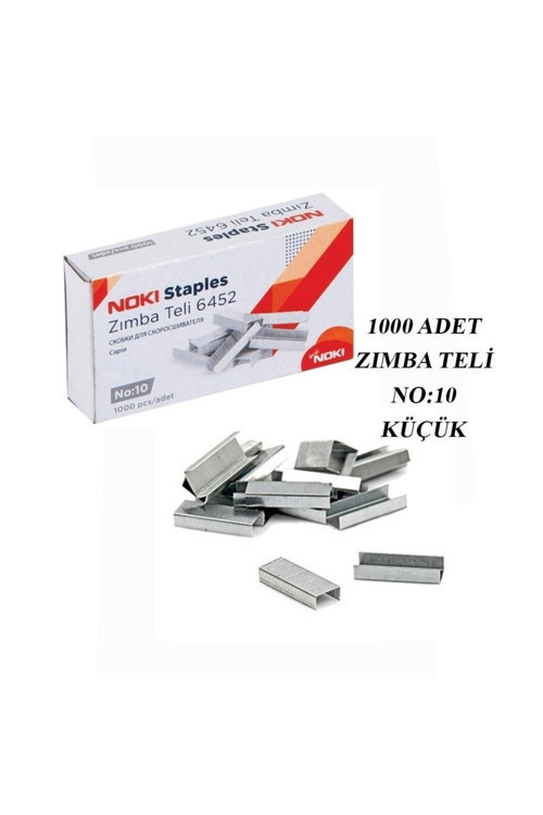 Zımba Teli Küçük No:10 1000 Li Nikel Beyaz 1 Paket 6452