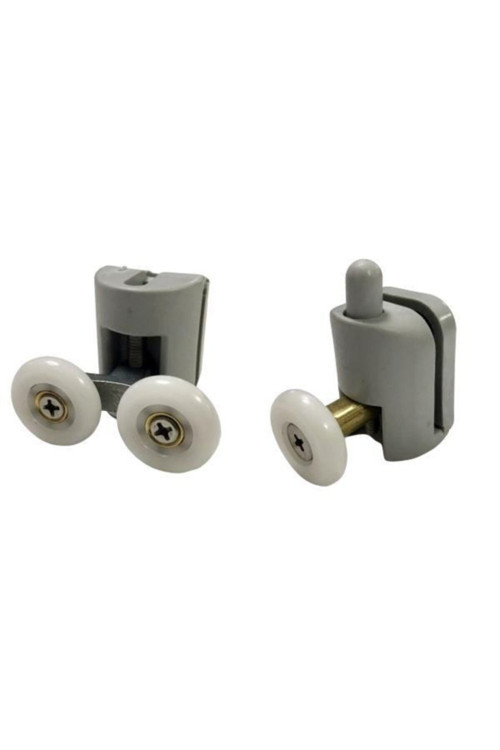 Duşakabin Tekerleği 2 Li Set Gri Teker Çapı 22 Mm Rulman Cam Kabinler Için