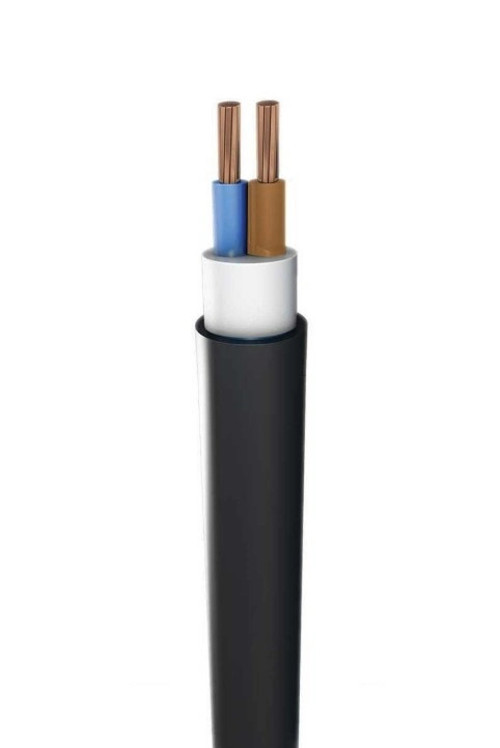 2x10mm Kablo Yer Altı Elektrik Kablosu SİYAH YVV (NYY) 0.6/1 kV
