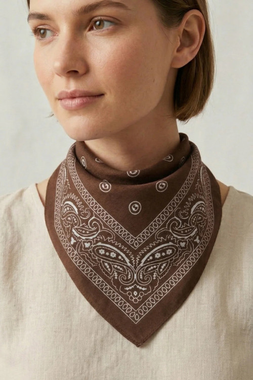 Şal Desenli Bandana