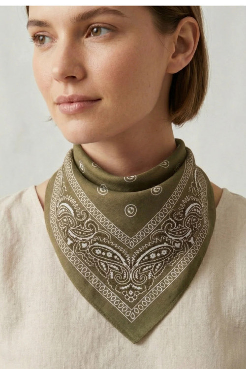 Şal Desenli Bandana