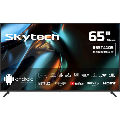 65ST4105 4K Ultra HD 65" 165 Ekran Uydu Alıcılı Android Smart LED TV
