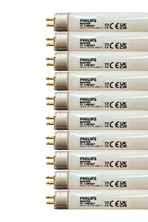 (10 Adet) 13W 827 2700K (Sarı Işık) G5 Duylu T5 Floresan