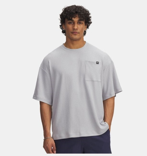 UA Rival Waffle Crew Erkek T-Shirt