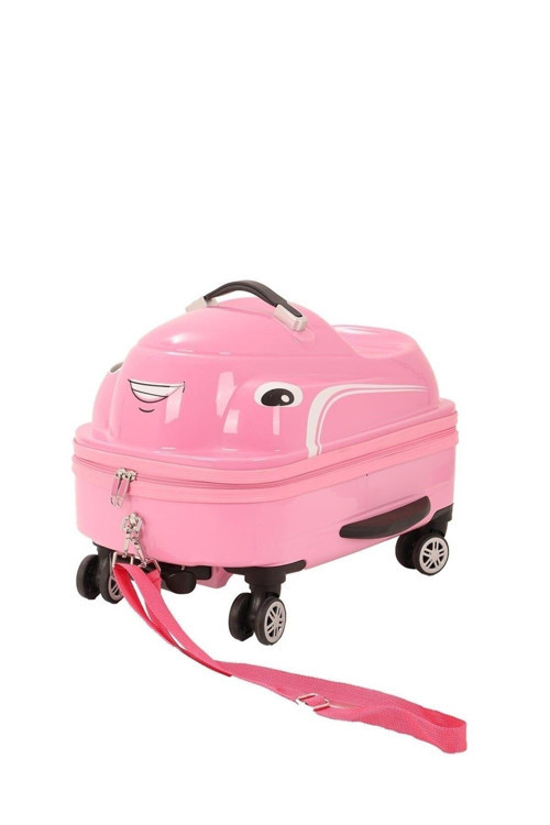 Baskılı Kabin Boy Abs Pembe Kız Çocuk Valizi